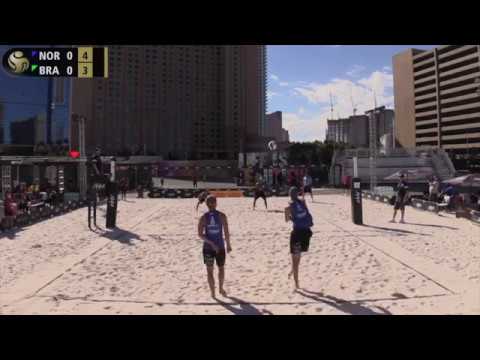 Mol.A/Sørum (NOR) vs. Ricardo/Alvaro Filho (BRA) FIVB/P1440 Las Vegas Quarter Final