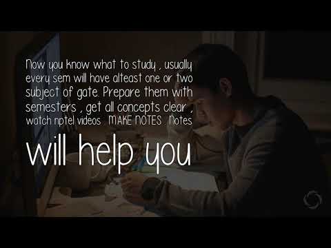 How Should The Gate Preparation Be Done Right From The 1St Year B Tech?