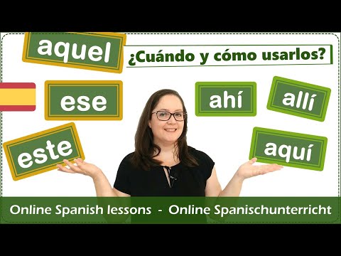 How to use este, ese & aquel in Spanish│Aquí, ahí, allí ✨Demonstratives in Spanish #learningspanish
