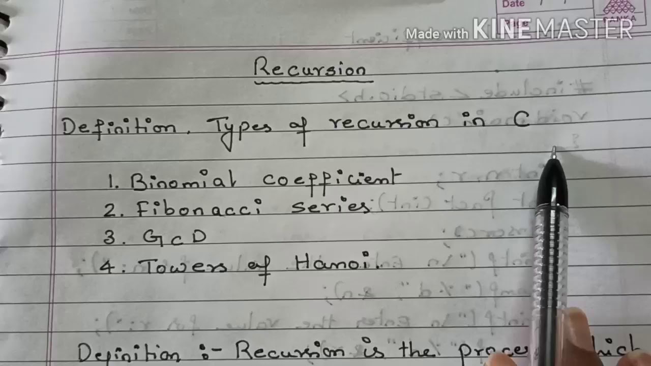 Binomial coefficient using recursion function