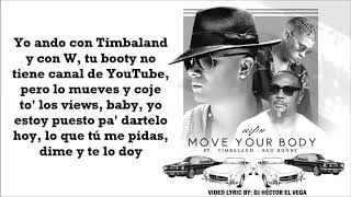 Move Your Body (Letra/Lyrics) - Wisin, Bad Bunny &amp; Timbaland #VICTORY