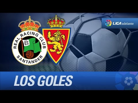 Todos los goles de Racing de Santander (0-2) Real Zaragoza