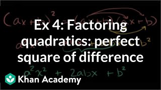 Factoring perfect square trinomials