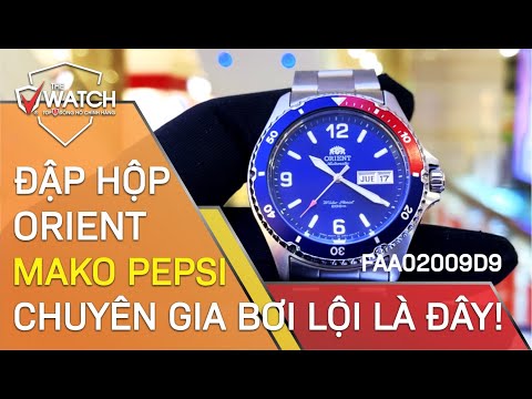 Đập Hộp Đồng Hồ Nam Orient Mako Pepsi FAA02009D9 Hot Nhất Hiện Nay