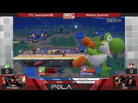 CFL Smackdown 86 - Poltergust (Yoshi) vs MVG | Dyr (Diddy Kong) - SSB4 Winners Quarters