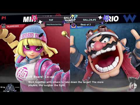 GGxC 10 - loaf (Wario) Vs. BALLZ4LIFE (Min Min) - Pools Winners Semi-Final