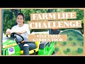 VEGETABLE GARDEN TOUR + FARM LIFE CHALLENGE (1ST TIME DRIVING A TRACTOR!) | BEA ALONZO