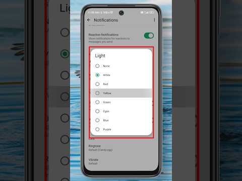 WhatsApp Notification Colour Light settings #shorts