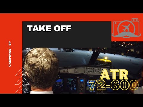 Takeoff in pilot view from cockpit in Viracopos.
