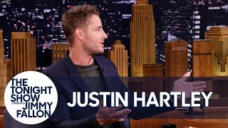 Justin Hartley's Daughter Screams Innocently Embarrassing Things at Him in Public video