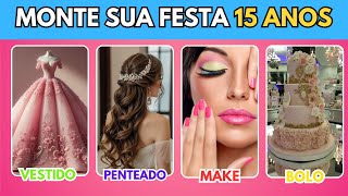 Monte Sua Festa de 15 Anos Perfeita! 👗✨ | Quiz Interativo para Sonhar Acordado!