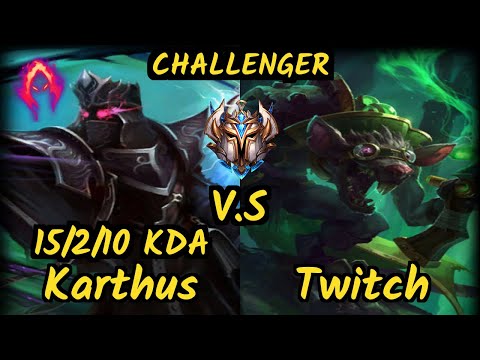 OPT Dardoch (KARTHUS) vs TWITCH - 15/2/10 KDA JUNGLE CHALLENGER GAMEPLAY - NA