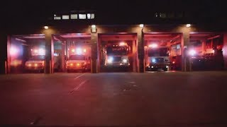 This fire department synced their trucks to Christmas music