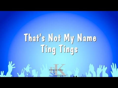 That's Not My Name - Ting Tings (Karaoke Version)