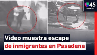 Revelan video del momento en que tres inmigrantes huyen de ICE antes de ser arrestados en Texas