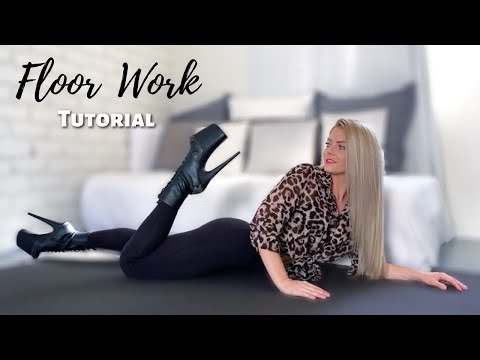 Step by Step Floor Work Tutorial - Basic Leg Twirl Move for Beginners and Pole Dancers
