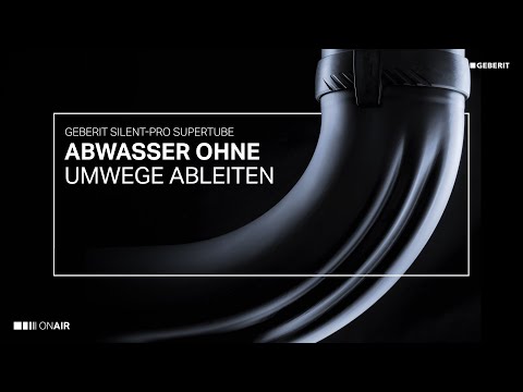Abwasser ohne Umwege ableiten: Geberit Silent-Pro SuperTube | Neuheiten Preview 2024