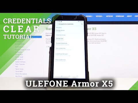 How to Clear Credentials from ULEFONE ARMOR X5 - Delate All Licenses