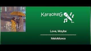 Download lagu [Karaoke Version] Love, Maybe - MeloMance (OST. Business Proposal) mp3