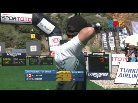 Dietmar Trillus gegen Seppie Celliers – Bronze im Compoundbogen der Männer | Antalya 2011 Bogensc...