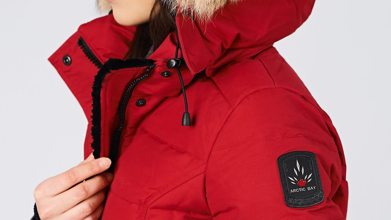 Belleville Long Parka Red || Womens Winter Coat || Arctic Bay || Made in Canada 2018