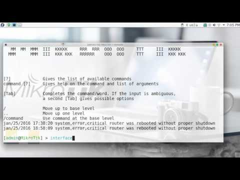 86  MTCNA   Mikrotik   CLI