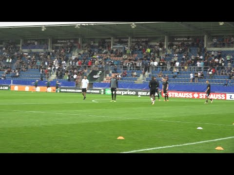 Atmosfera pred 1. kolo UEFA Lige Konferencija FK SLovacko - FK Partizan