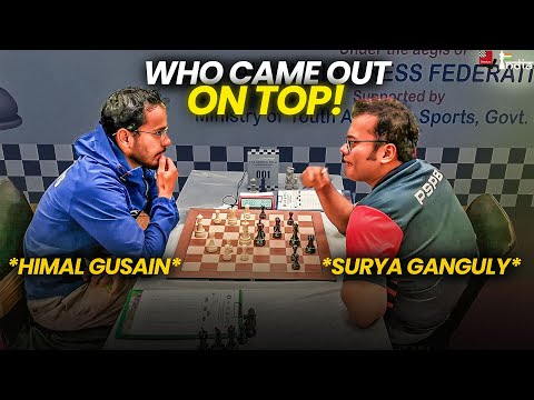 The top board clash in the Final round of National Championship | Himal Gusain vs Surya Ganguly