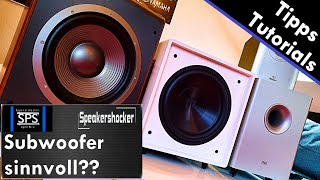 Subwoofer oder Standlautsprecher? Subwoofer sinvoll, oder suboptimal? Was sind die Erfahrungen?!