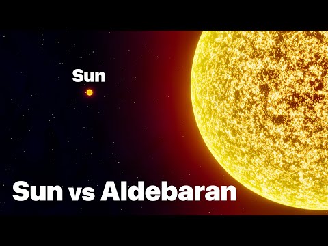 Sun Compared to Aldebaran - One Of The Largest Stars in The Universe (2024)