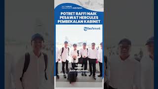 Biasa Naik Jet Pribadi, Ini Potret Raffi Ahmad Naik Pesawat Hercules Pembekalan Kabinet di Magelang