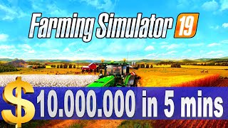 Farming Simulator 19 Easy & Fast $10.000.000 | Easy Money & Trophy