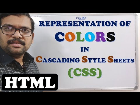 COLORS IN CSS (REPRESENTATION ) - HTML