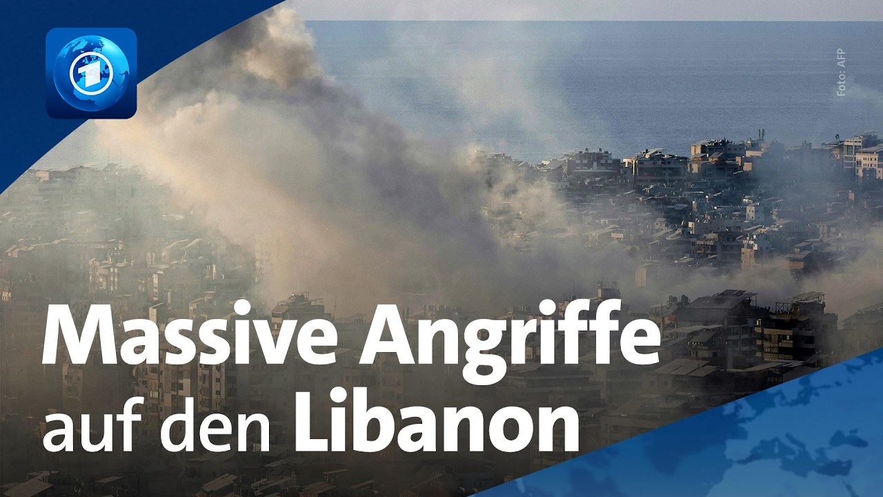 Krieg im Nahen Osten: Israel fliegt massive Angriffe auf den Libanon