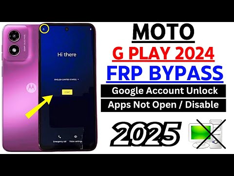 Motorola Moto G Play 2024 Frp Bypass/Unlock Google Account Lock Android 13 Without PC | 2025 Method