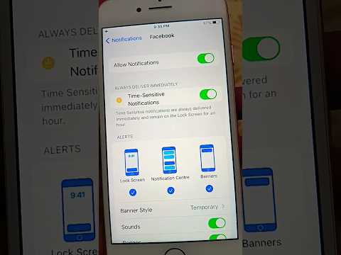 iphone App Notification Setting