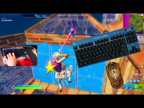 Logitech G Pro LoL ASMR Chill🤩Satisfying Gameplay Keyboard Fortnite 390 FPS Smooth 4K