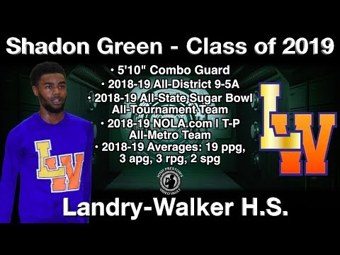 Shadon Green (Landry-Walker 2019 G) - vs. McMain, Bonnabel & SBW (32 points)