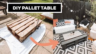 DIY Pallet Coffee Table - EASY, QUICK & CHEAP to make!! 8 Simple Steps