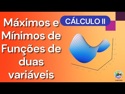Aula 14 Cálculo II - Máximos e Mínimos de Funções de Duas Variáveis (e ponto de sela)