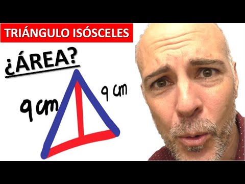 HALLAR EL ÁREA DE UN TRIÁNGULO ISÓSCELES. Conocemos los lados iguales