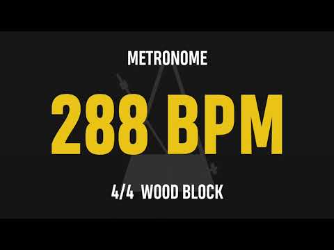 288 BPM 4/4 - Best Metronome (Sound : Wood block)