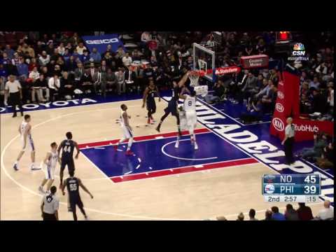 Anthony Davis Dunks Over Jahlil Okafor | Pelicans vs Sixers | December 20, 2016 | 2016-17 NBA Season