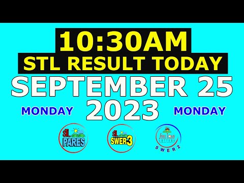 10:30am STL Result Today September 25 2023 (Monday) Visayas and Mindanao