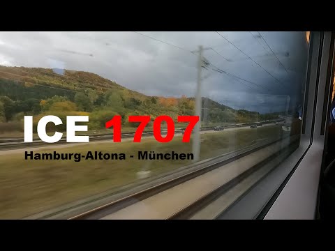 Mit dem ICE T über die VDE 8: ICE 1707 Mitfahrt Hamburg-Altona - München Hbf über Coburg