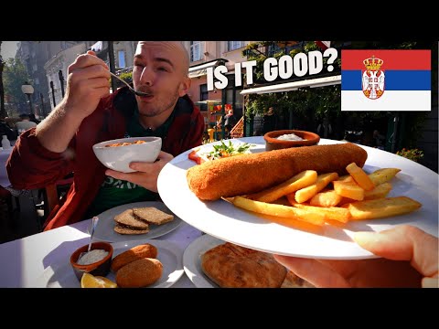 First time trying traditional SERBIAN FOOD at a 200-yr old KAFANA! ๐ท๐ธ