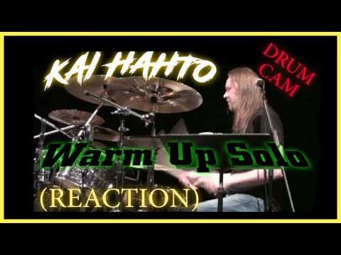 KAI HAHTO Warm Up Solo (REACTION) Drum Cam| Nightwish, Wintersun, Rotten Sound Drummer