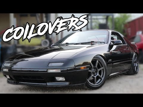 Paint Repair & Coilover Install on the RX7!