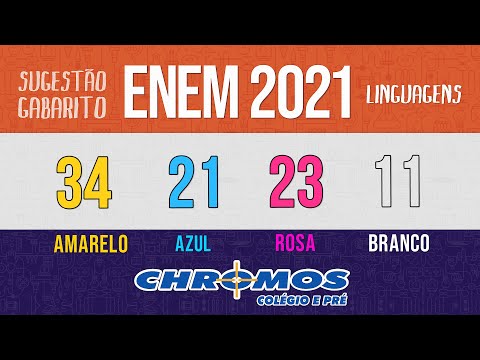 A34 FLGabarito ENEM 2021 CHROMOS - Prova Amarela: Questão 34 | Linguagens e Códigos