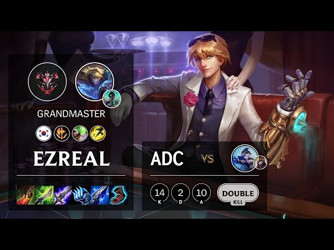 Ezreal ADC vs Ashe - KR Grandmaster Patch 10.14